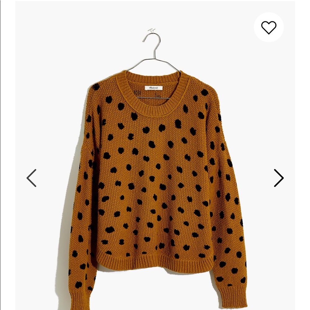 Madewell Painted Spots Pullover Sweater size XXS